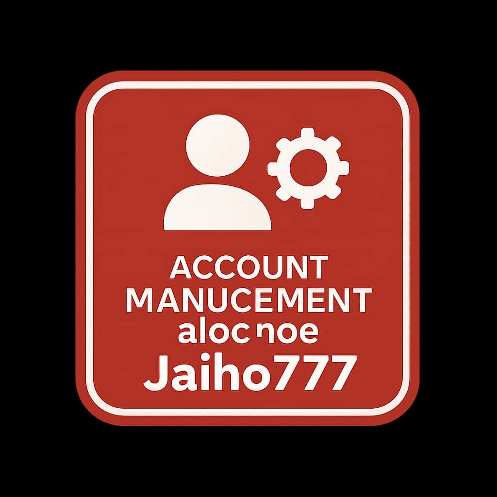 A badge symbolizing account management tips for Jaiho777.