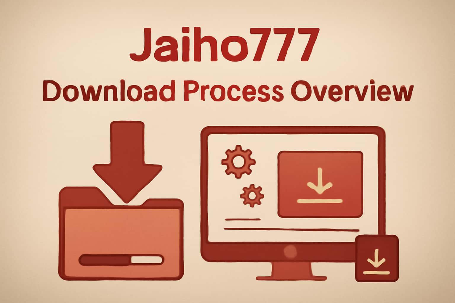 Informational scene depicting the Jaiho777 download process