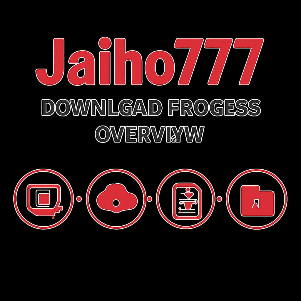 Diagram illustrating Jaiho777 download steps