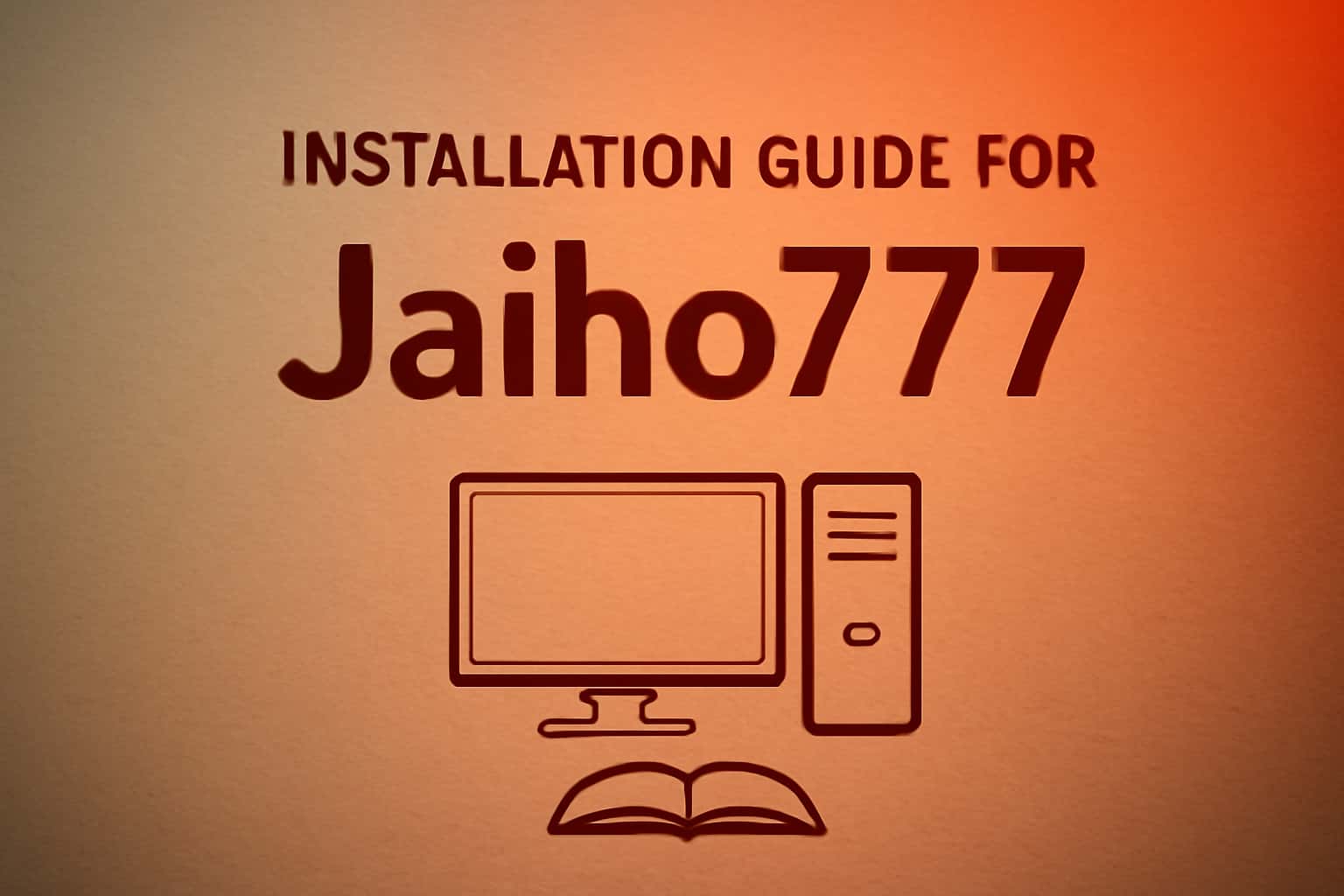 An informative installation guide for the Jaiho777 app, showcasing the title prominently.