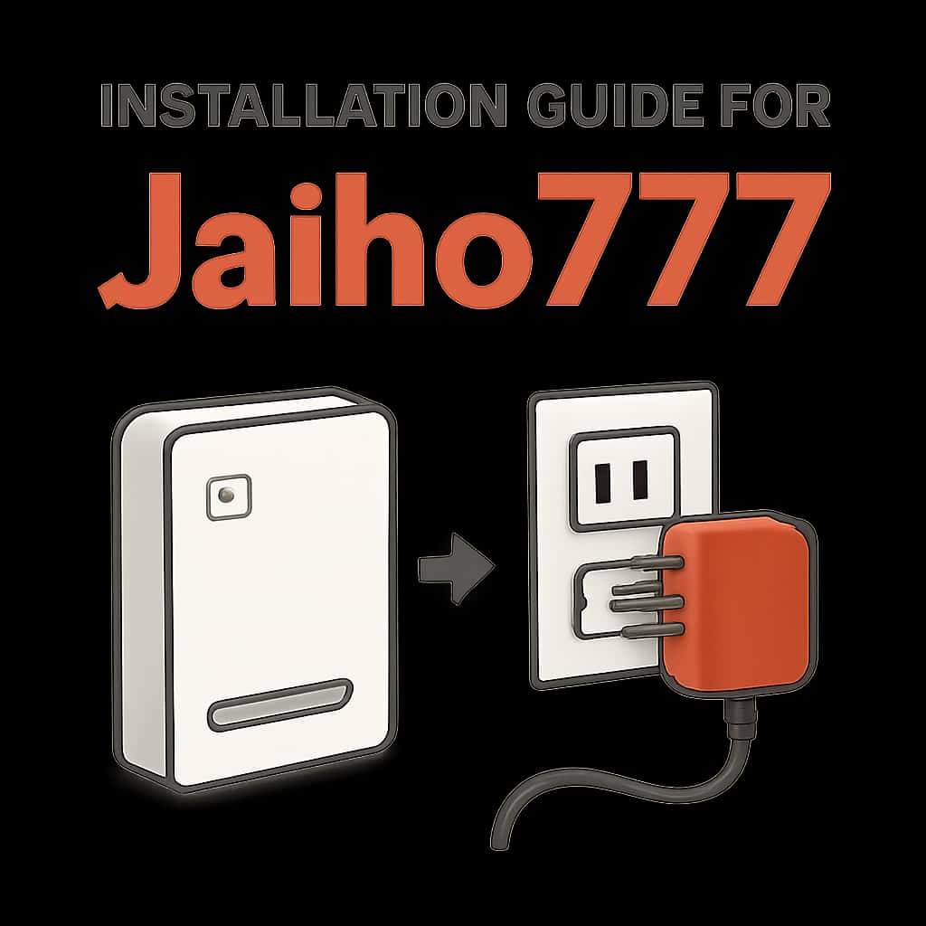Diagram illustrating the installation and update process for the Jaiho777 app.