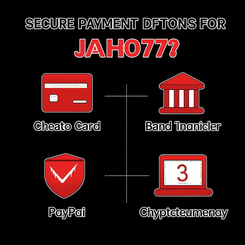 An educational diagram illustrating secure payment methods for Jaiho777.