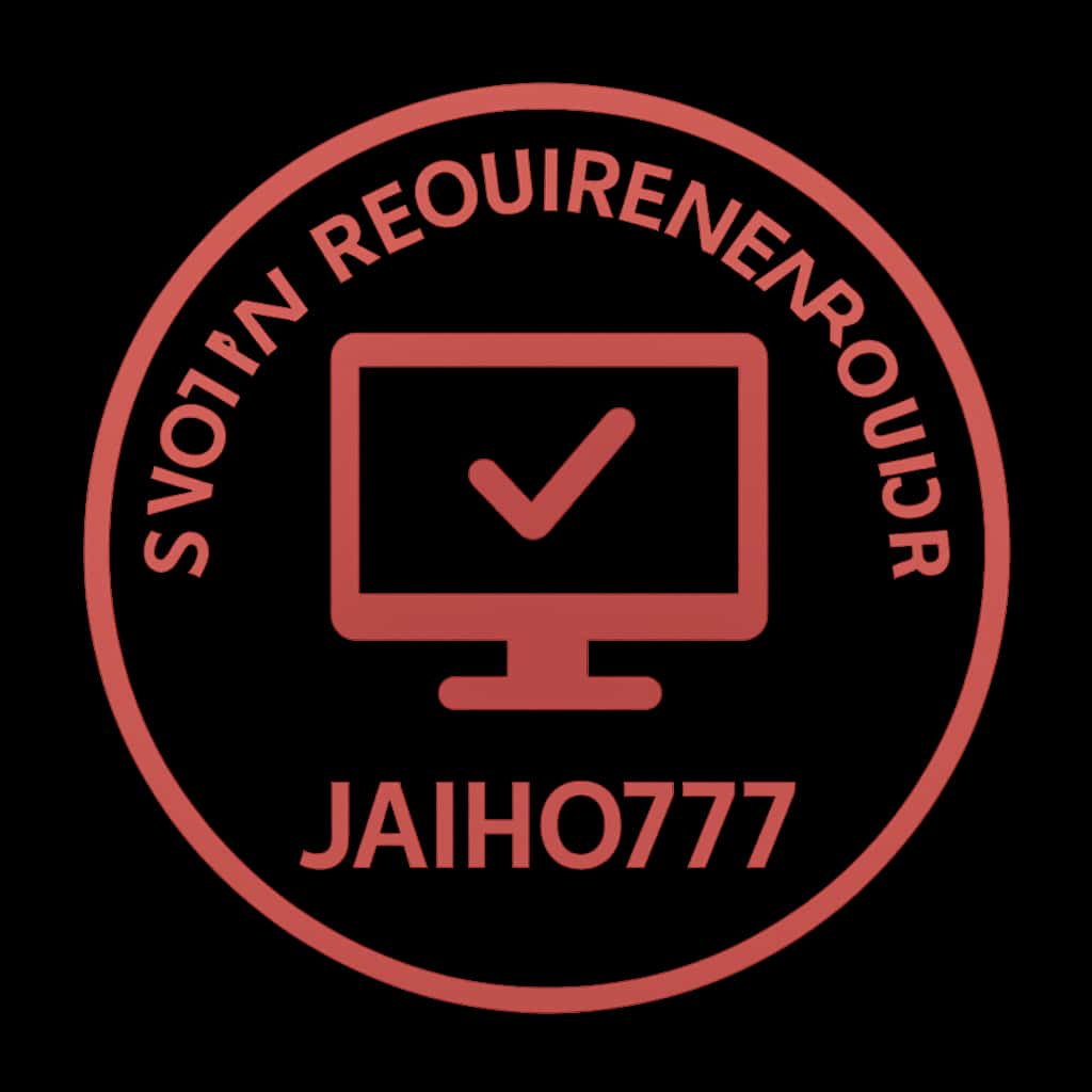 Icon representing system requirements for Jaiho777.