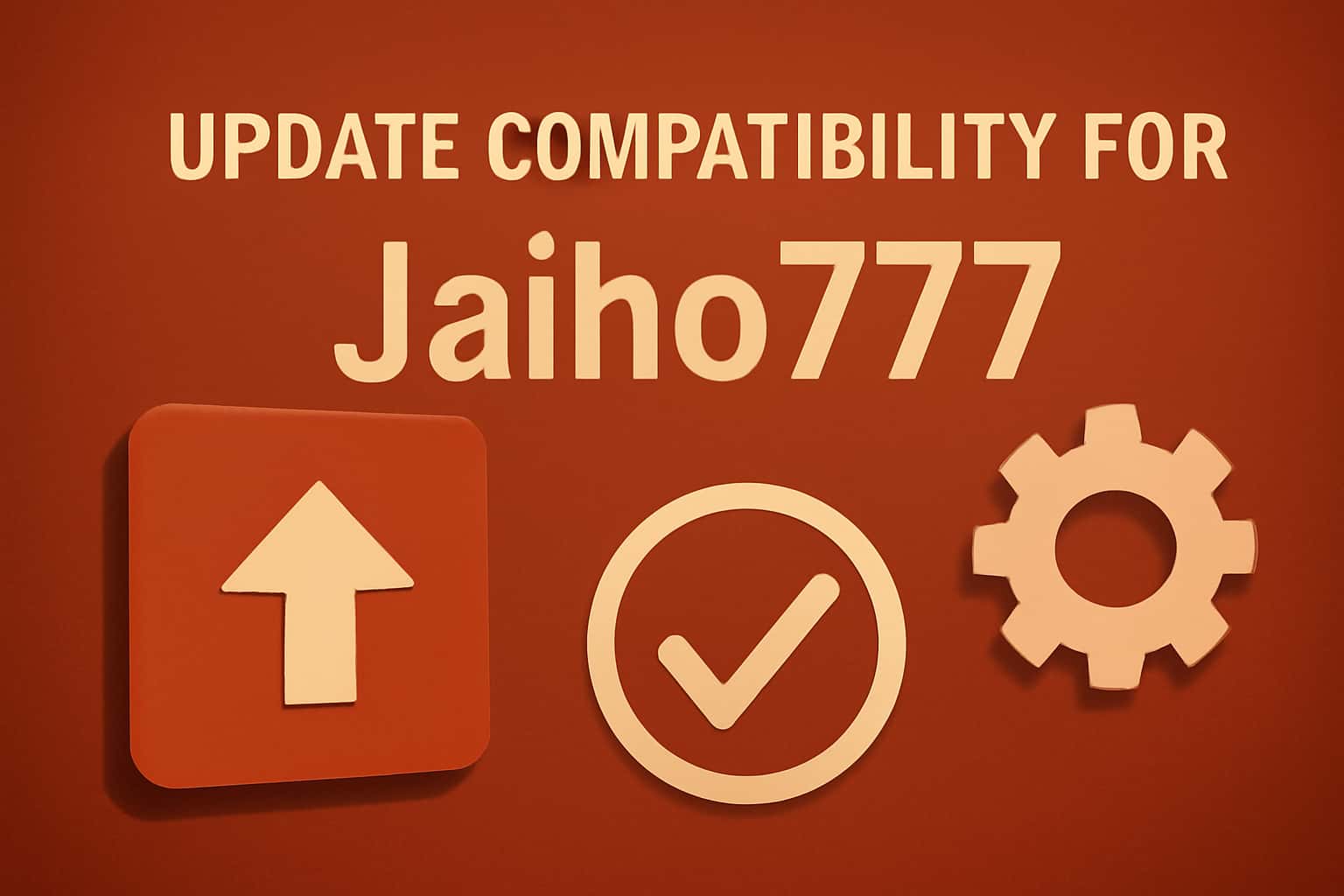 An informative visual representation about the compatibility of Jaiho777 updates across different devices.