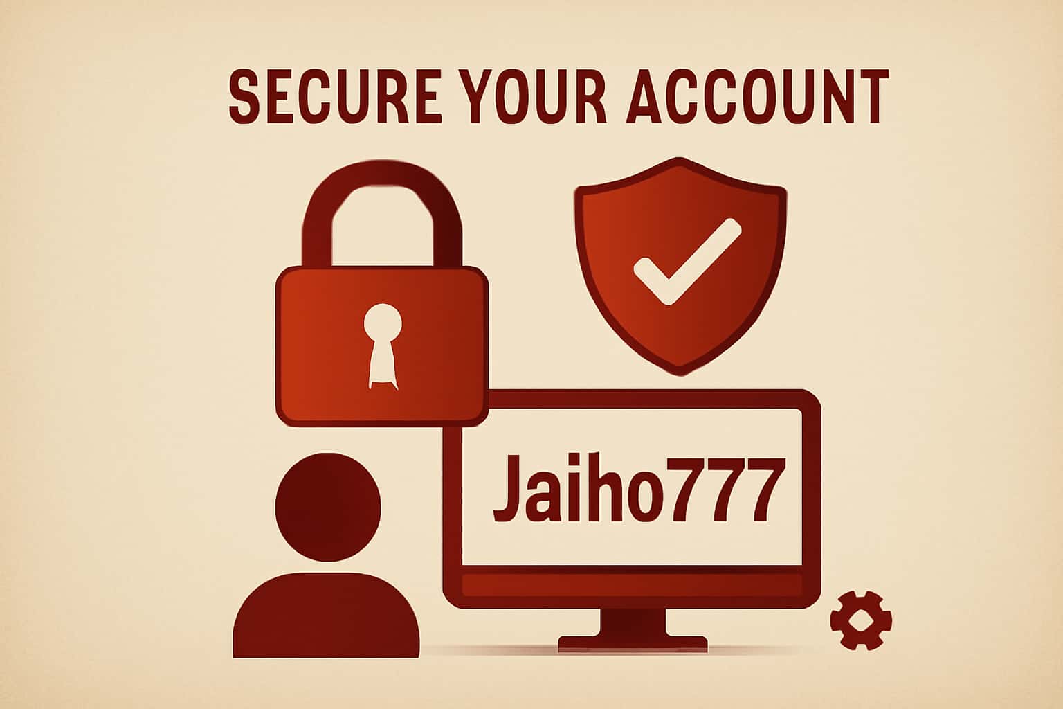 A futuristic scene representing the concept of securing a Jaiho777 account, featuring the text 'Jaiho777'.