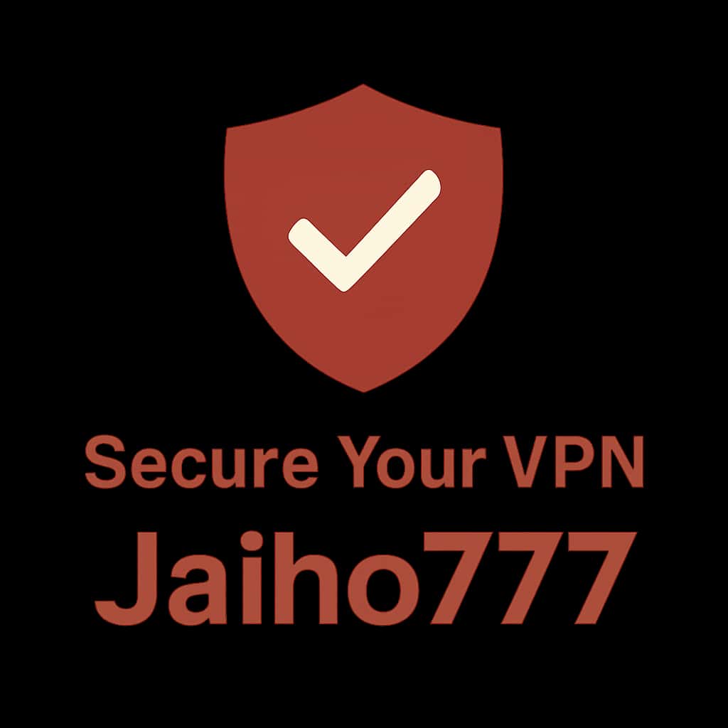 Badge design representing Jaiho777 VPN guidance.