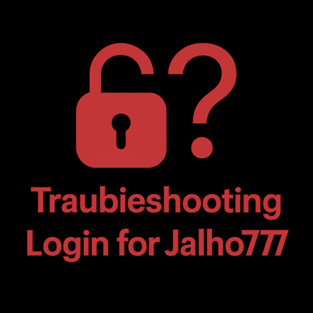 Icon representing the troubleshooting process for Jaiho777 login.