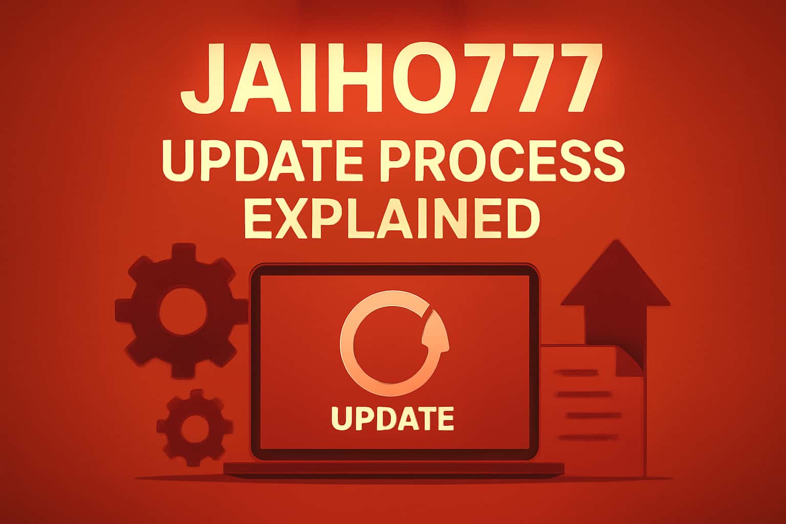 Informational visual on Jaiho777 update process.