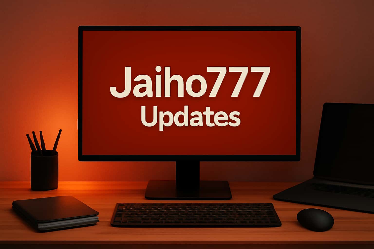 An informative scene depicting the Jaiho777 Updates with clear text.